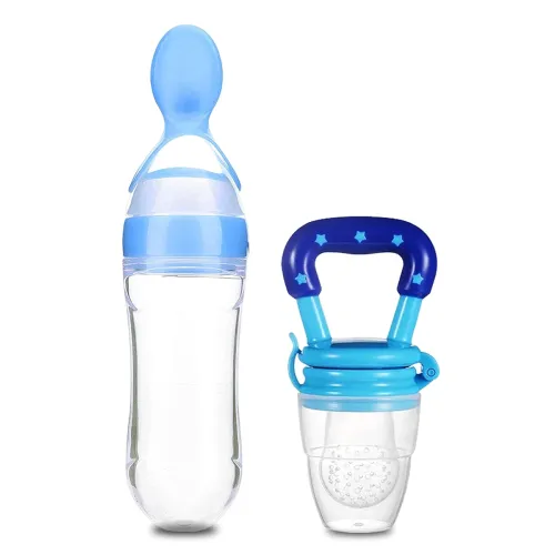 Image of Kidbea Baby Fruit Feeder and Food Feeding Spoon