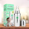 Kidbea Stainless Steel Infant Baby Feeding Bottle, Medium-Flow X 1 Nipple (250 ML) (Argyle)