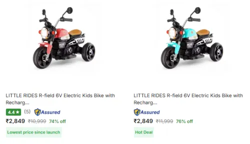 Image of Kids Electric Bike & Scooters Minimum 70% Discount