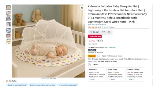 Image of Kidsmate Foldable Baby Mosquito Net