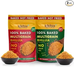 KIKIBIX Baked Bhujia Combo (Pack of 2)