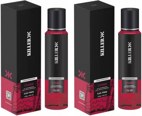 Image of KILLER Storm (150ml Each) Deodorant Spray (300 ml, Pack of 2)