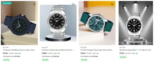 Image of KILLER Timewear Analog Watch Starting At @₹236