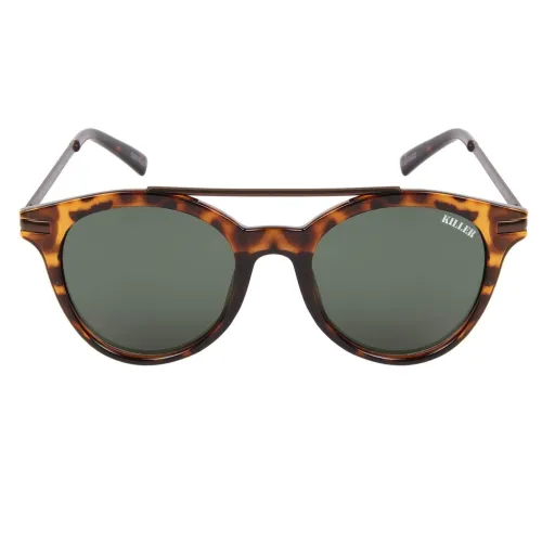 Image of KILLER Women's Polarised Round Sunglasses (Brown)