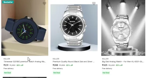 Image of Killer Wrist Watches Starting @ ₹231