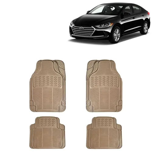 Image of KINGSWAY® Anti-Skid Rubber Car Floor Mat with Hyundai Elantra 2016-19