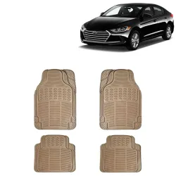 KINGSWAY® Anti-Skid Rubber Car Floor Mat with Hyundai Elantra 2016-19
