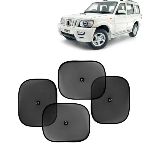 Image of KINGSWAY Car Window Curtain Sticky Sun Shades ,4 Pieces