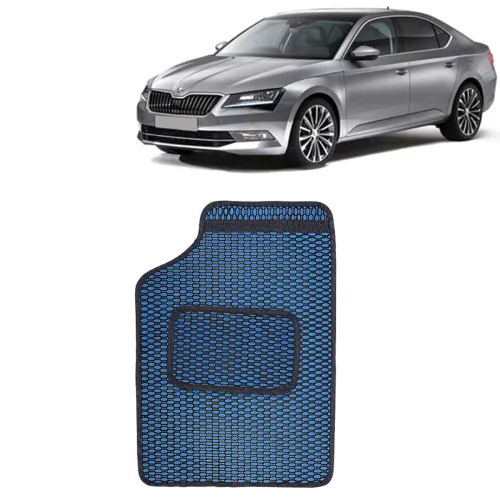 Image of Kingsway Dotted Design Car Floor Foot Mats for Skoda Superb