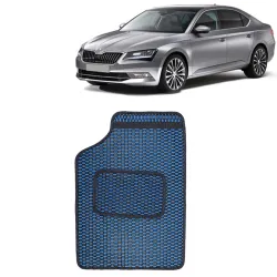 Kingsway Dotted Design Car Floor Foot Mats for Skoda Superb
