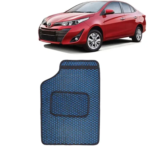 Image of Kingsway Dotted Design Car Floor Foot Mats for Toyota Yaris