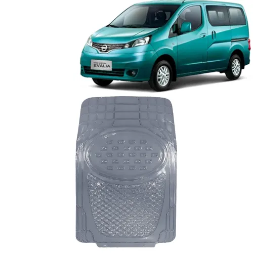 Image of Kingsway Heavy Duty PVC Rubber Car Tray Floor Foot Mats for Nissan Evalia