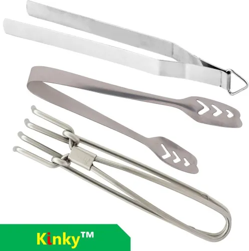 Image of Kinky Stainless Steel Roti and Momo Chimta, (Pack of 3)