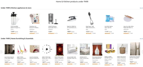 Image of Kitchen appliances & more . Under ₹499