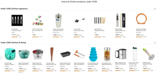 Image of Kitchen appliances .Under ₹299 |