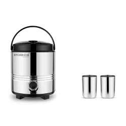 KITCHEN CLUE Stainless Steel Insulated Water Container 5 Liters Set 2