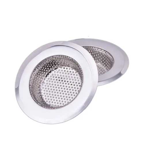 Image of Kitchen Sink Mesh Drain Strainer, Metal, Silver