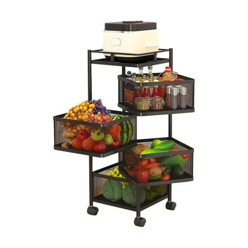 Image of Kitchen Steel Modern Storage Rack Refurbished
