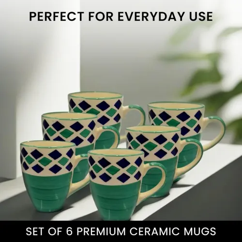 Image of KITTENS Ceramic Coffee Mug Set of 6
