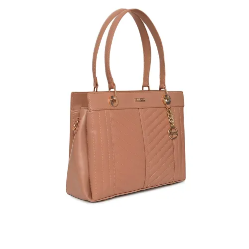 Image of KLEIO Quilted Top Handle Satchel Handbag For Women 