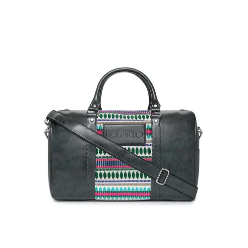 Image of KLEIO Vegan Leather Jacquard Large Unisex Duffle Bag