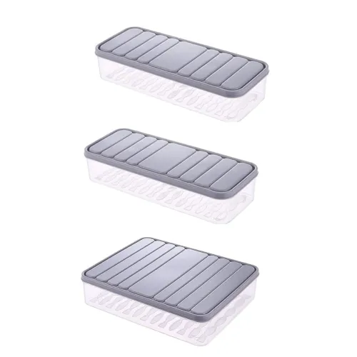Image of KLEO Fridge Storage Containers with Lid - Set of 3