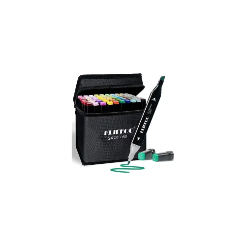 Image of KLIFFOO Dual Tip Colorful Art Markers Sketch Pens 24 Colors