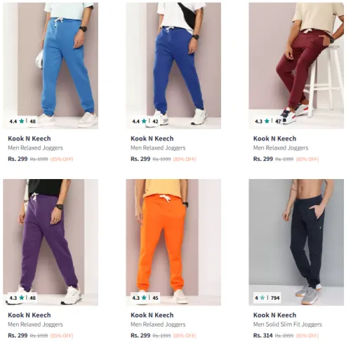 Image of Kook N Keech Brand Men's Joggers @ Up to 87% Discount