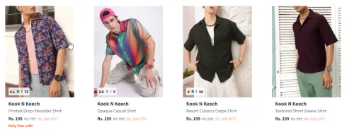 Image of Kook N Keech men's Casual Shirt at starting price ₹199
