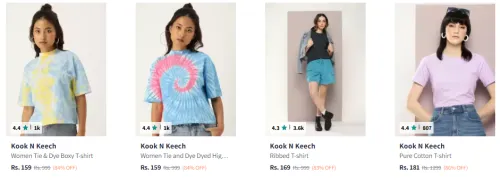 Image of Kook N Keech Men & Women T-shirt Starting @ ₹159