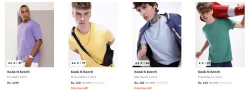 Image of Kook N Keech Men's Clothing Starting @ ₹168