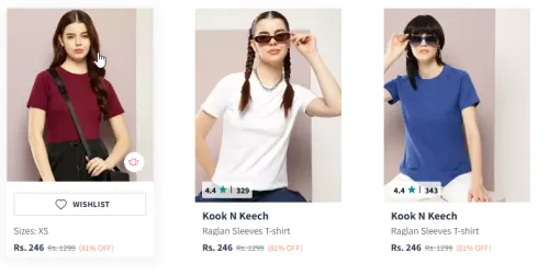 Image of Kook N Keech Pure Cotton T-shirt Starting Price @ ₹246