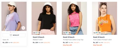 Image of Kook N Keech Pure Printed Round Neck T-shirt Starting At ₹159