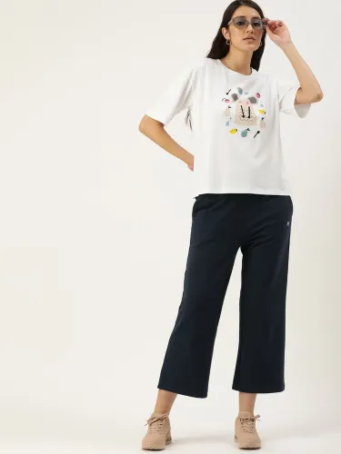 Image of Kook N Keech Three-Fourth Length Track Pants with Reflective Detail