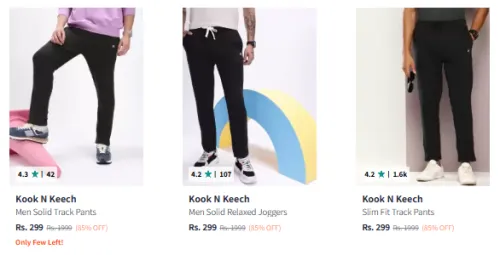 Image of Kook N Keech Trackpant at Minimum 80% Discount