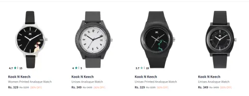 Image of Kook N Keech Watches At 90% Discount