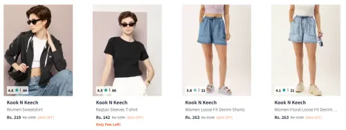 Image of Kook N Keech Women's Clothing Starting At @₹142