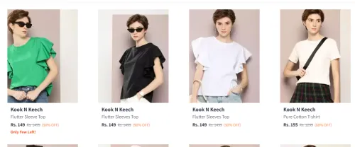 Image of Kook N Keech Women Tops Upto 90% Discount Starting at just ₹149