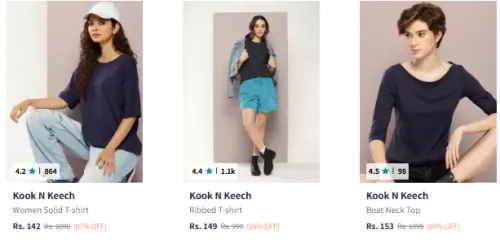 Image of Kook N Keech Women's Clothing Starting @ ₹142