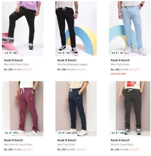 Image of Kook N Keech Brand Men's Trackpant @ Up to 85% Discount