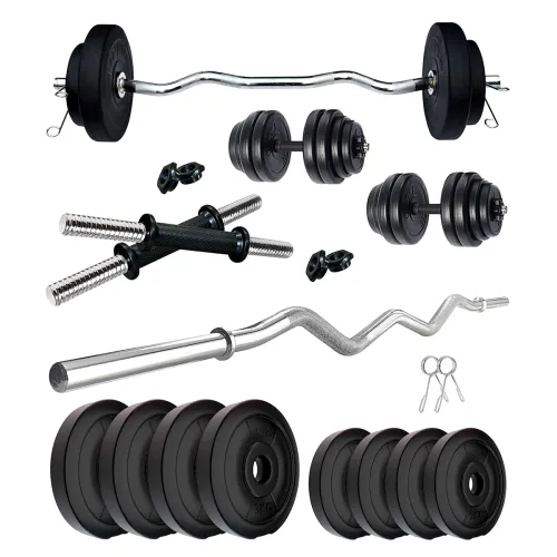 Image of Kore PVC 20kg Home Gym Set with 3ft Curl Rod