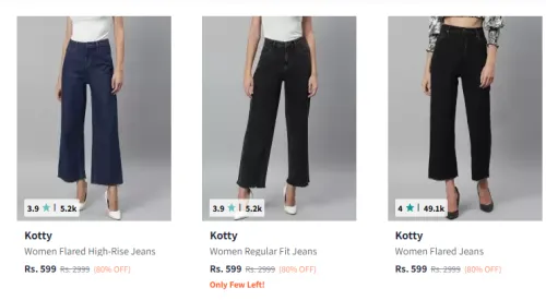Image of Kotty Women's Jeans Minimum 80% Discount