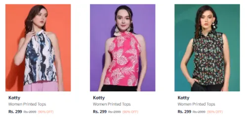 Image of Kotty Women's Top at Minimum 90% Discount