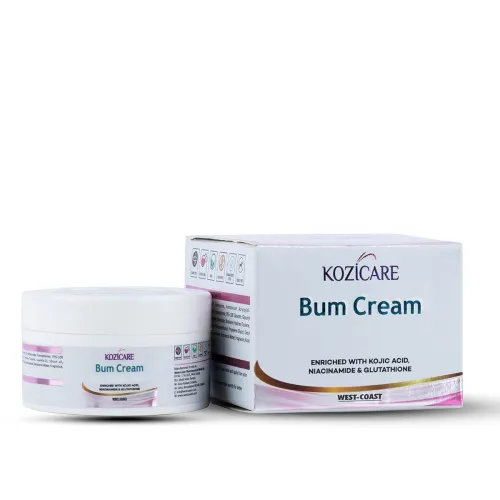 Image of Kozicare Glutathione Niacinamide Kojic Acid Bum Cream 50g