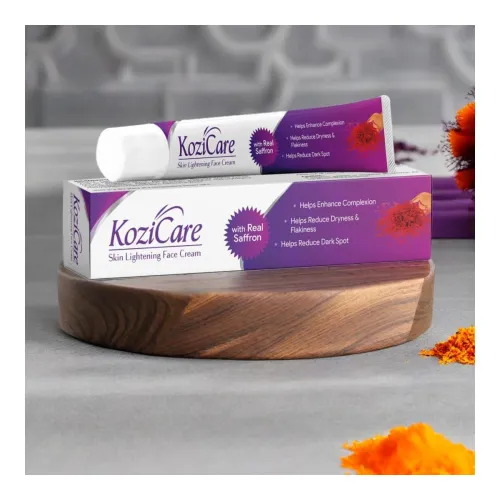 Image of Kozicare Kojic Acid Cream | Glutathione | Saffron Face | Tan Removal | for Glowing Skin | - 15 g