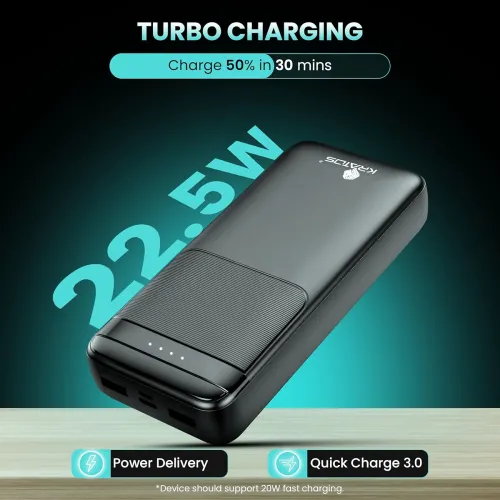 Image of Kratos Legend Champ Power Bank 20000mAH, Fast Charging 22.5W