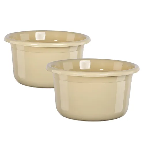 Image of Kuber Industries 2 Pcs Plastic 25 Ltr Bathtub