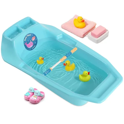 Image of Kuber Industries 25 LTR Plastic Bath Tub for Kids 0-3 Years