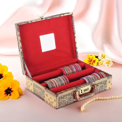 Image of Kuber Industries 3-Rod Removable Bangles Organisers Storage Box