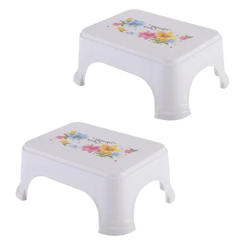 Image of Kuber Industries Bathroom Stool – Pack of 2